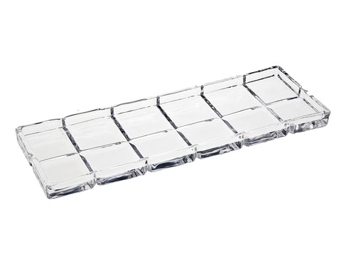 13" Clear Crystal Serving Tray