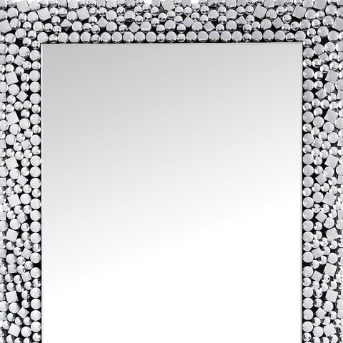 47" Mirrored & Faux Gems Accent Mirror