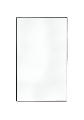 51" x 32" Black Metal Framed Bathroom Vanity Mirror