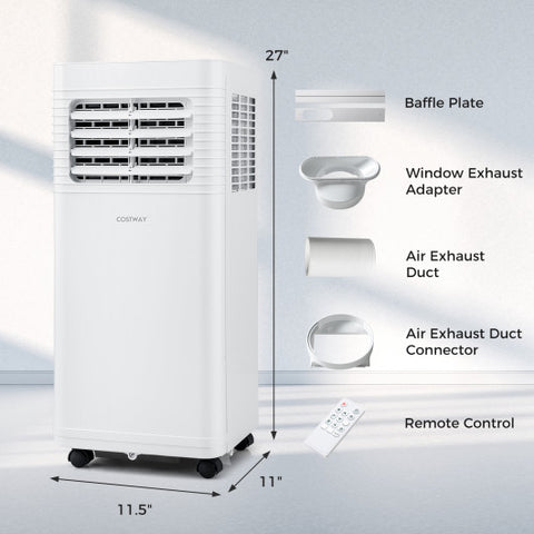 Portable Air Conditioner 8000/9000 BTU 3 in 1 AC Unit with Fan and Dehumidifier-9000 BTU