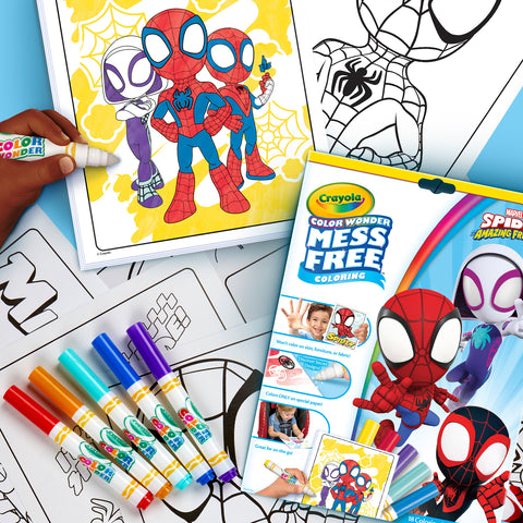 Color Wonder® Coloring Pad & Markers, Spidey and His Amazing Friends, 2 Sets