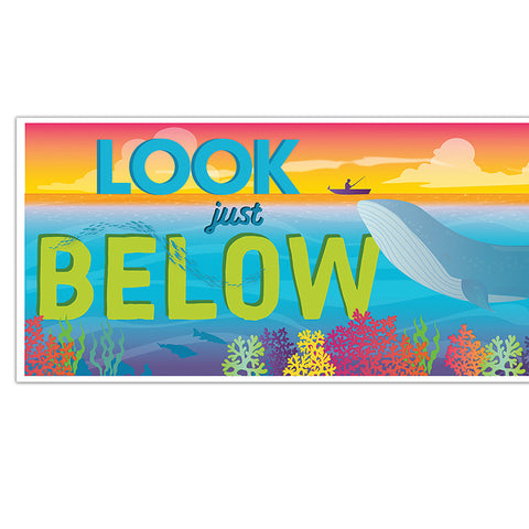 Seas the Day Banner - Horizontal, Pack of 6