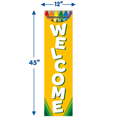 Crayola® Welcome Vertical Banner, Pack of 6