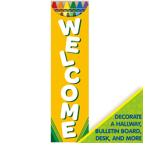 Crayola® Welcome Vertical Banner, Pack of 6