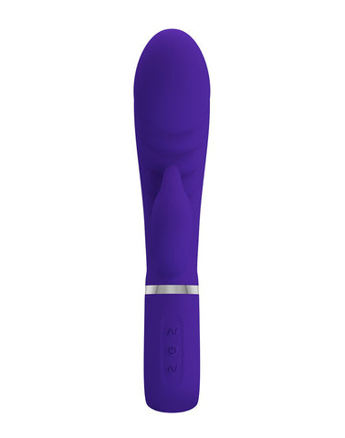 Prescott Super Soft Rabbit Silicone Vibrator -  Purple