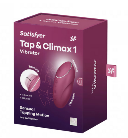 Satisfyer Tap and Climax 1 Vibrator - Grey