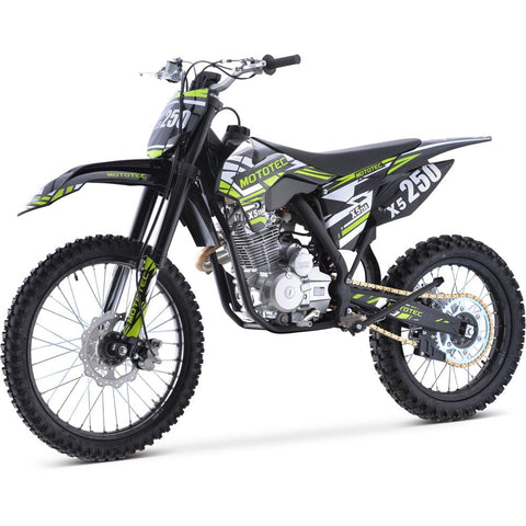 Mototec X5 250cc 4-stroke Gas Dirt Bike Black