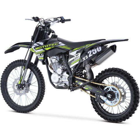 Mototec X5 250cc 4-stroke Gas Dirt Bike Black