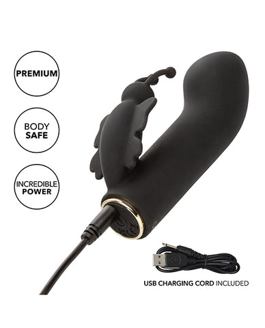 Raven Butterfly G-Spot Vibrator - Black