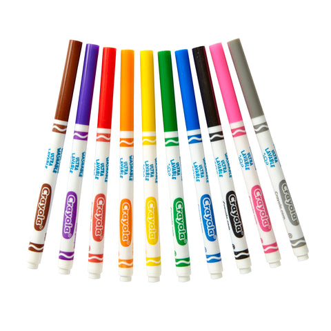 Ultra-Clean Markers, Fine Line, Classic Colors, 10 Per Pack, 8 Packs