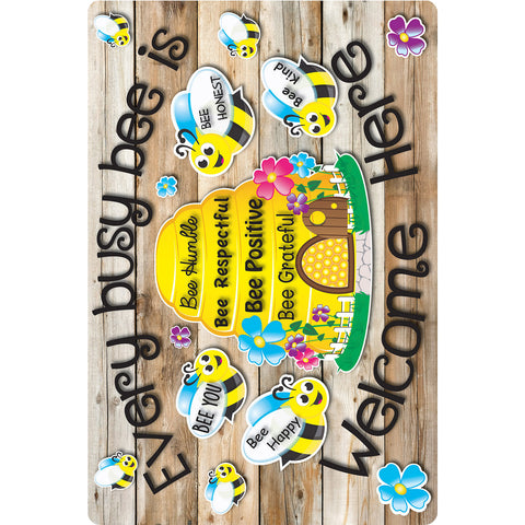 Computer Mouse Pad, 8" x 10", Every Busy Bee is Welcome Here, Pack of 10