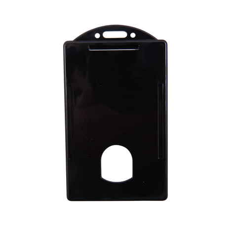 Badge Dispensers, Vertical, Black, Pack of 25