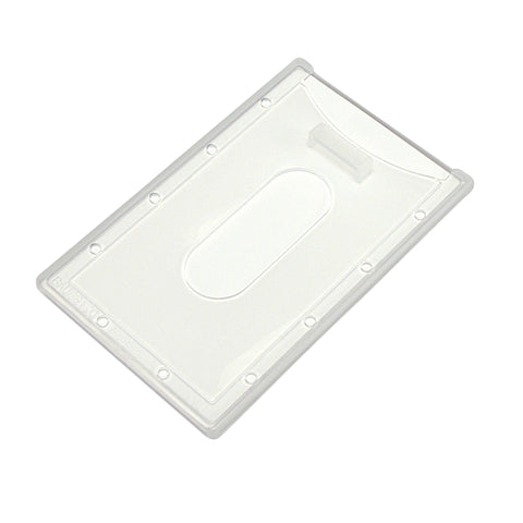 Badge Dispensers, Vertical, Translucent, Pack of 25