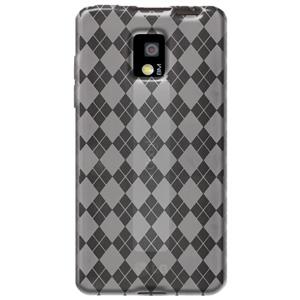 Amzer® Luxe Argyle High Gloss TPU Soft Gel Skin Case - Clear