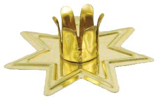 Gold-toned Fairy Star Chime Candle Holder