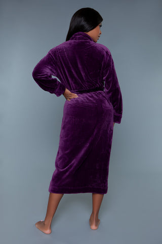 2260 Helena Plush Robe Purple