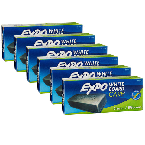 White Board Eraser, Pack of 6