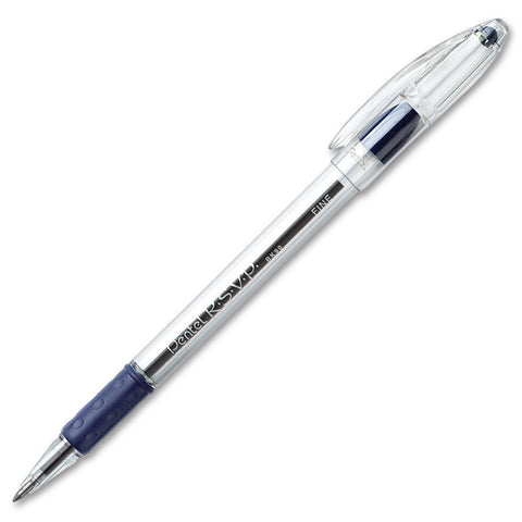 R.S.V.P.® Ballpoint Pen, Fine Point, Blue, Pack of 24