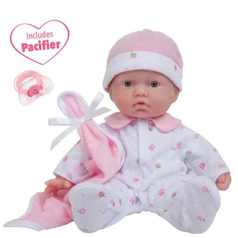 La Baby Soft 11" Baby Doll, Pink with Blanket, Caucasian