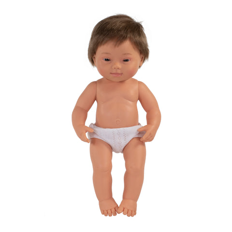 Anatomically Correct 15" Baby Doll, Down Syndrome Boy