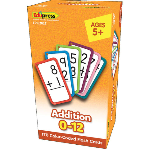 Addition Flash Cards - All Facts 0-12