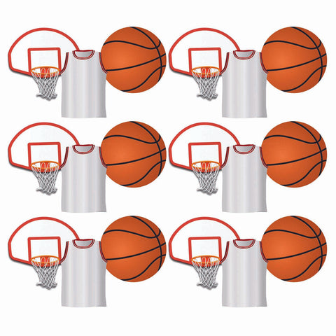 Basketball Assorted Cut Outs, 36 Per Pack, 6 Packs