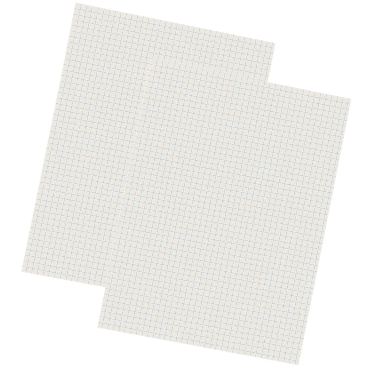 Grid Ruled Drawing Paper, White, 1/4" Quadrille Ruled, 9" x 12", 500 Sheets Per Pack, 2 Packs