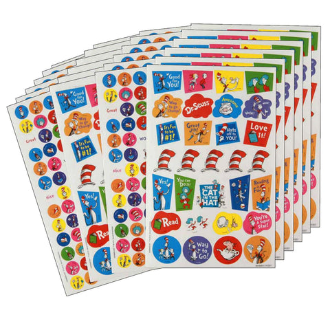 Cat in the Hat™ Sticker Book, 536 Stickers Per Book, Pack of 6