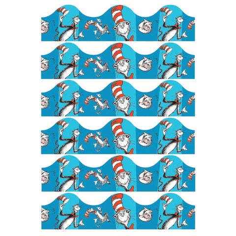 Cat in the Hat™ Blue Deco Trim®, 37 Feet Per Pack, 6 Packs