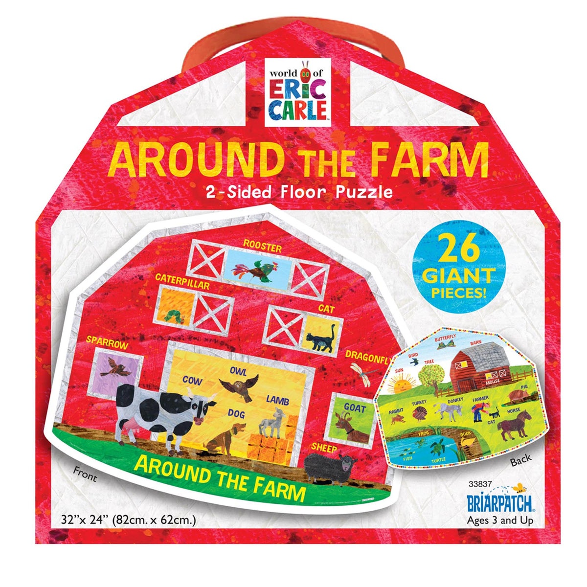 The World of Eric Carle™ Around the Farm 2-Sided Floor Puzzle