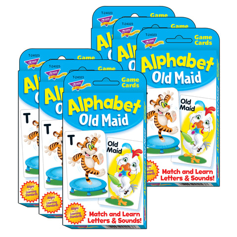 Alphabet Old Maid Challenge Cards®, 6 Sets