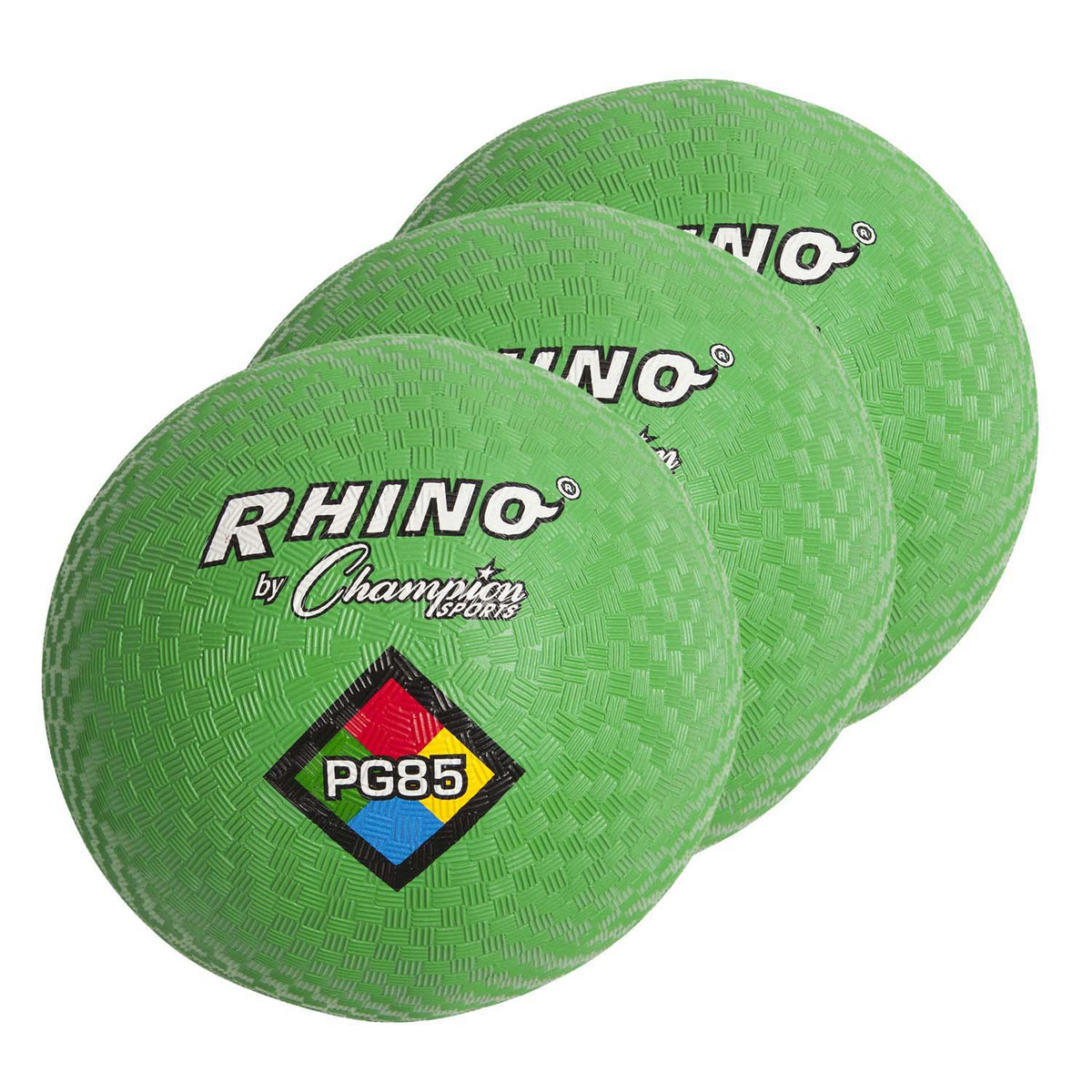 Playground Ball, 8-1/2", Green, Pack of 3