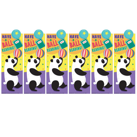 Panda Have a Ball Reading Bookmarks, 36 Per Pack, 6 Packs