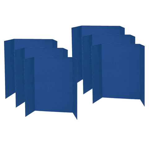 Presentation Board, Blue, Single Wall, 48" x 36", Pack of 6