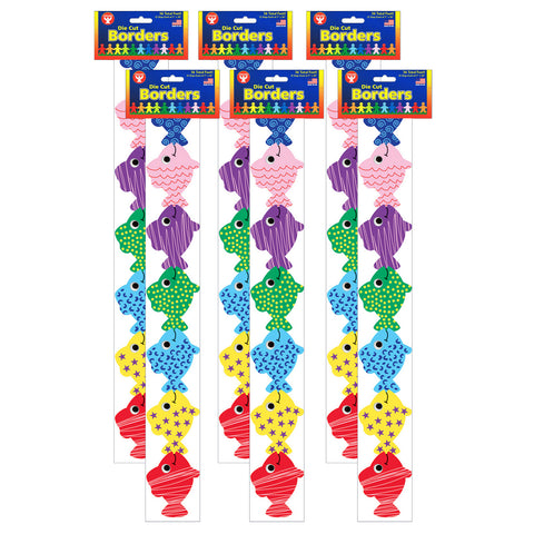 Classroom Borders - Assorted Fish, 36 Feet Per Pack, 6 Packs