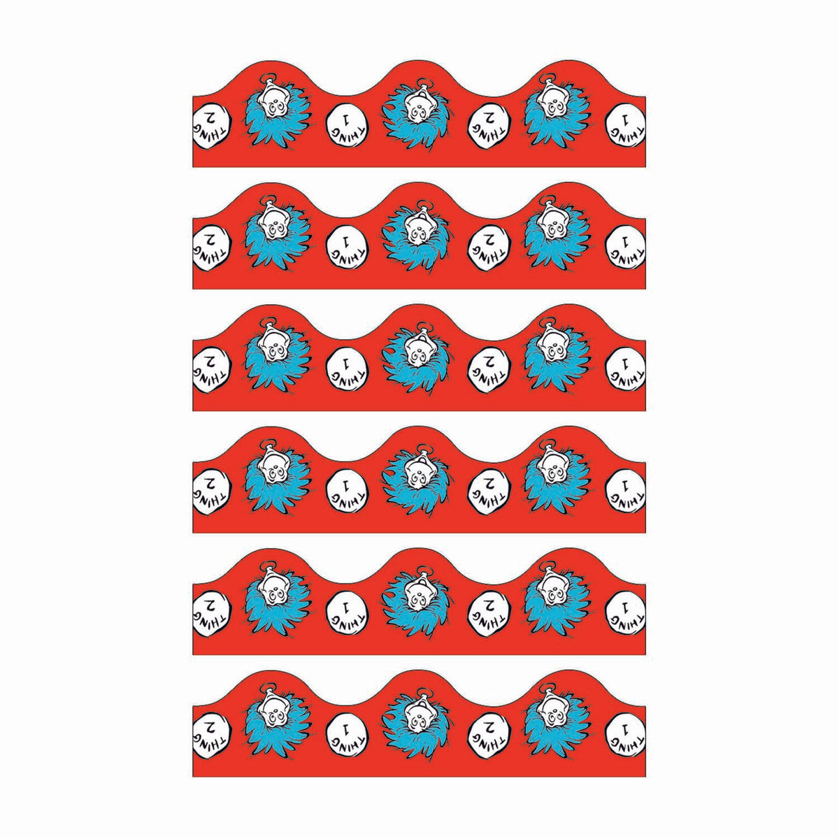 Dr. Seuss™ Thing 1 & 2 Deco Trim®, 37 Feet Per Pack, 6 Packs