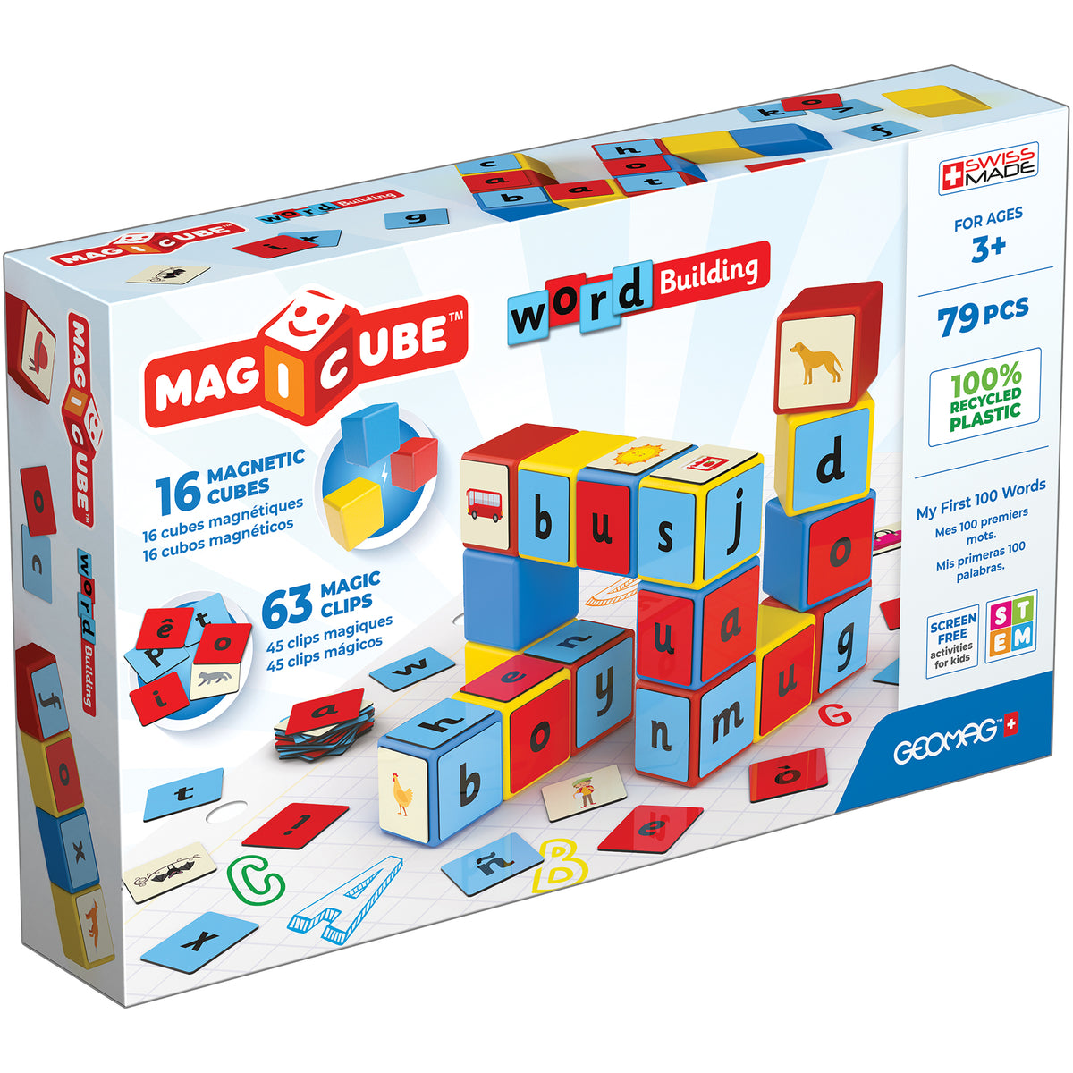 Magicube™ Word Building Set, Recycled, 79 Pieces