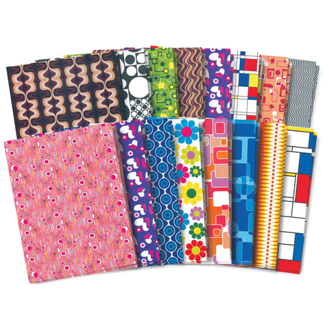 Retro Pop-Paper, 8.5" x 11", 32 Sheets Per Pack, 3 Packs