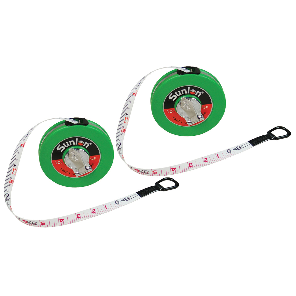 Wind Up Measuring Tape - 33 Feet - Pack of 2