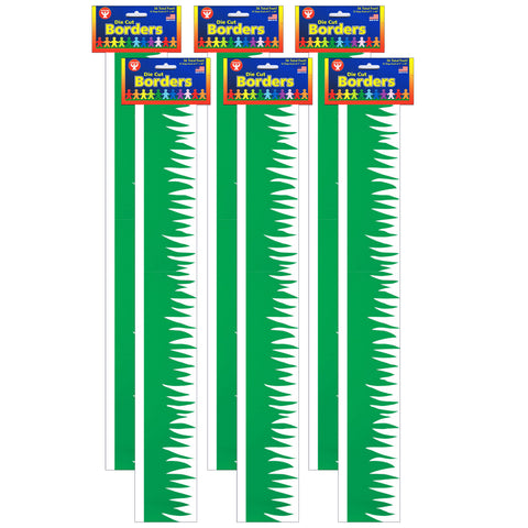 Green Grass Border, 36 Feet Per Pack, 6 Packs