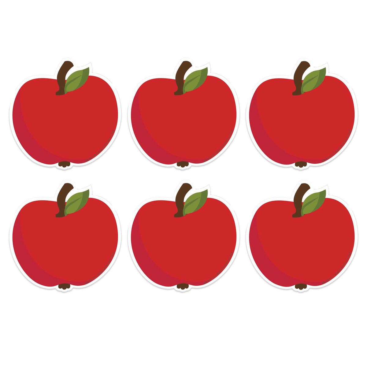 A Teachable Town Apples Paper Cut-Outs, 36 Per Pack, 6 Packs