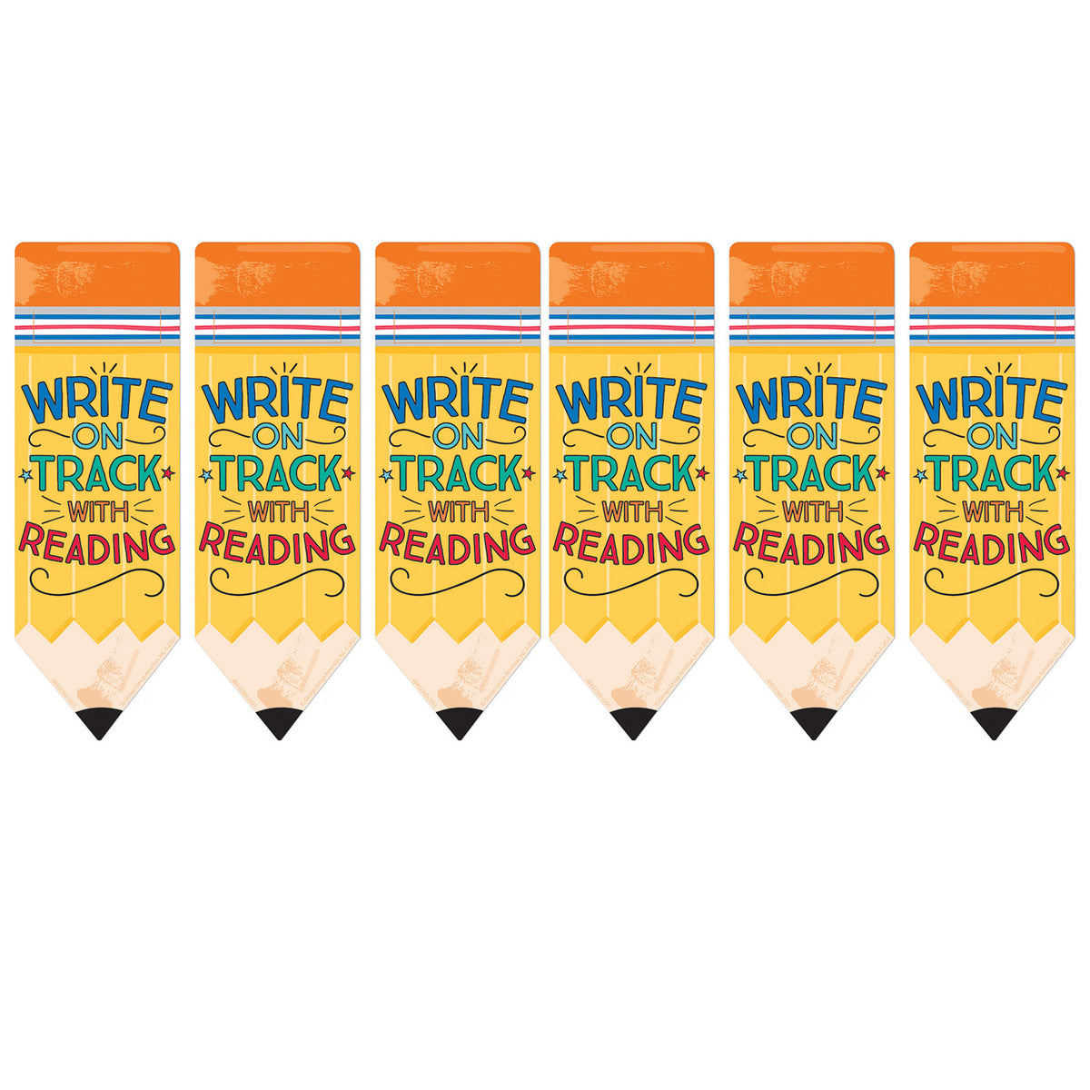 Pencil Write on Track with Reading Bookmarks, 36 Per Pack, 6 Packs