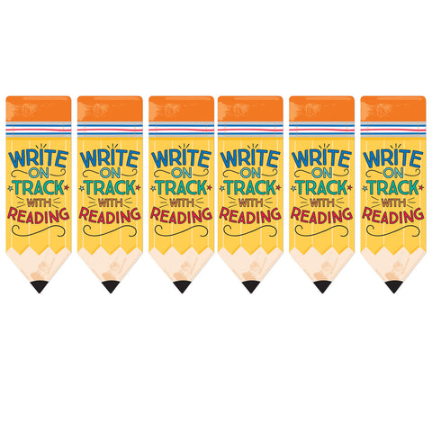 Pencil Write on Track with Reading Bookmarks, 36 Per Pack, 6 Packs