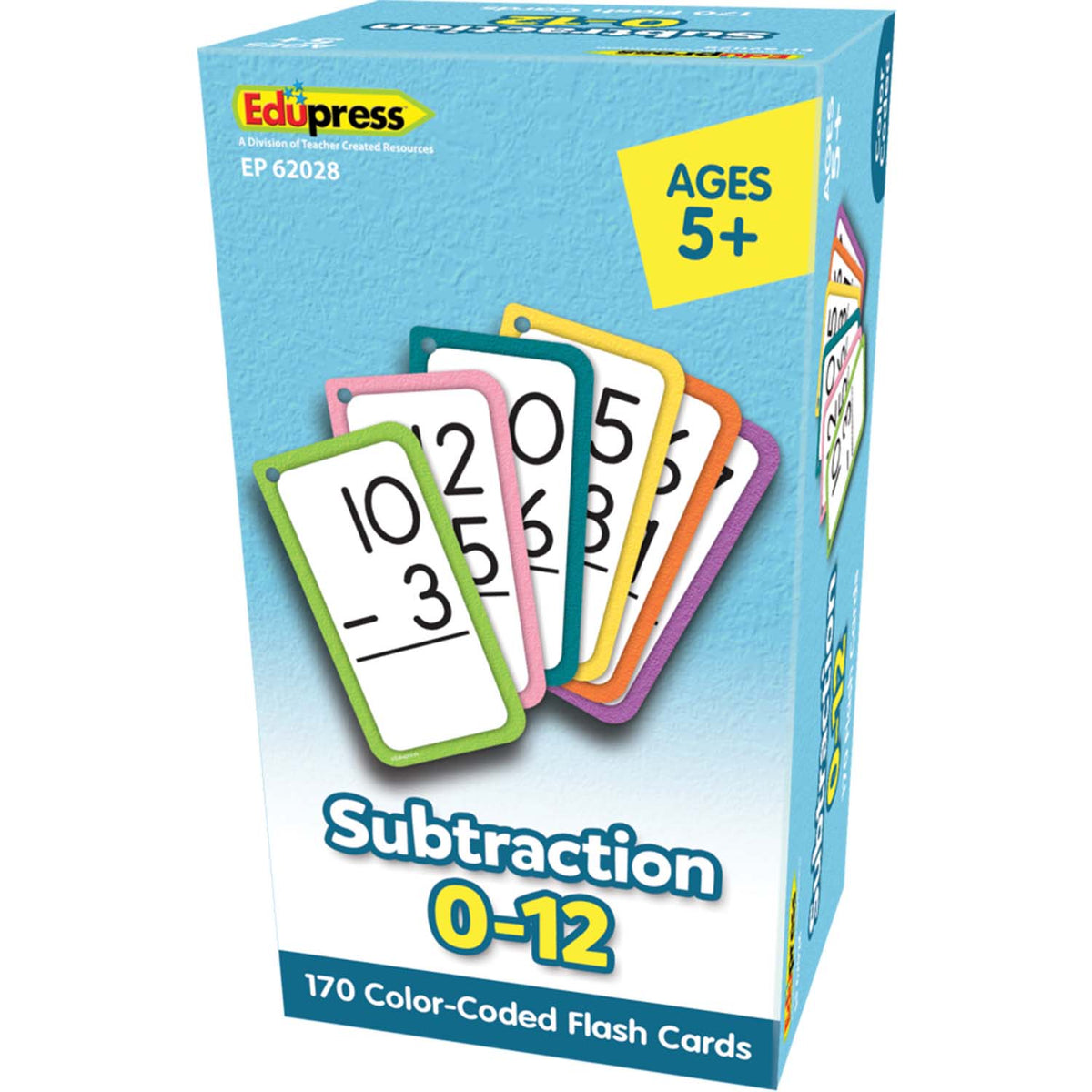 Subtraction Flash Cards - All Facts 0-12