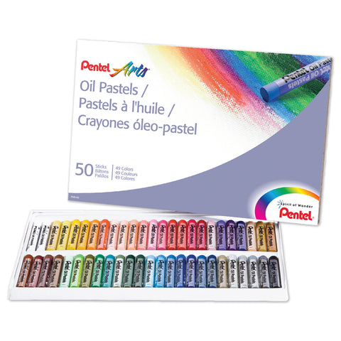 Oil Pastels, 50 Per Pack, 3 Packs