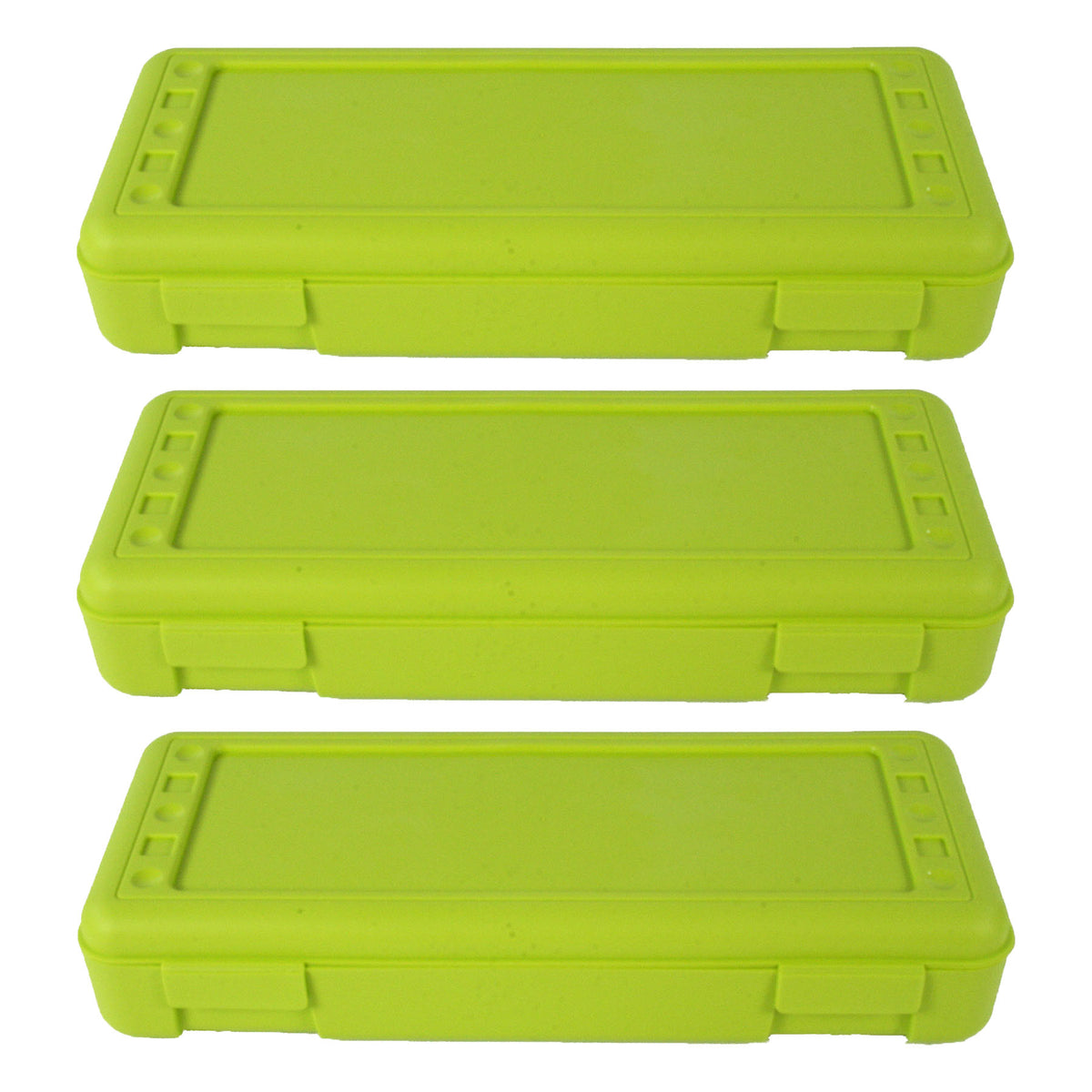 Ruler Box, Lime Opaque, Pack of 3