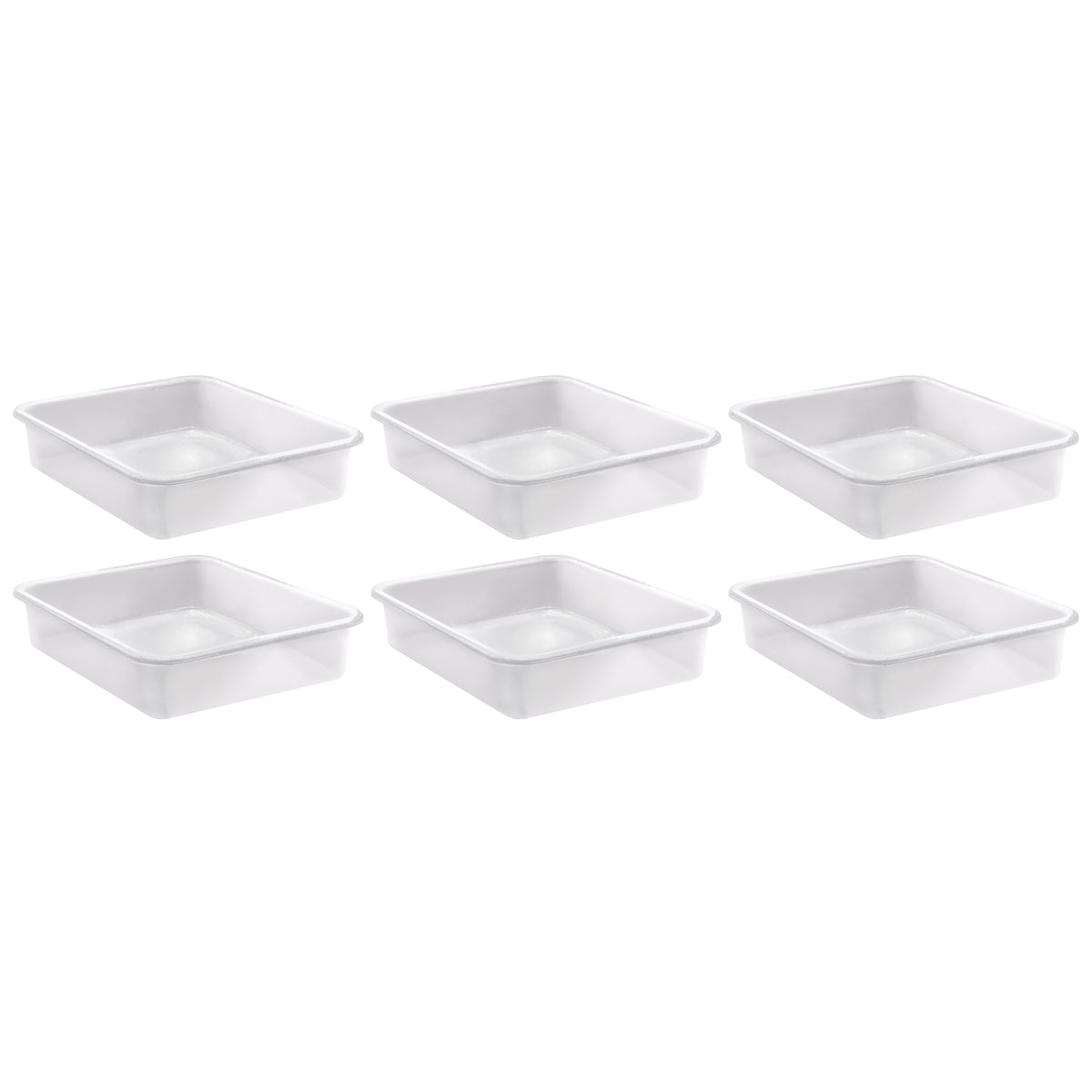 Large Plastic Letter Tray, Clear, Pack of 6