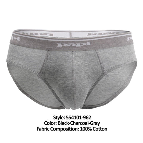 3PK 1X1 Rib Low Rise Brief