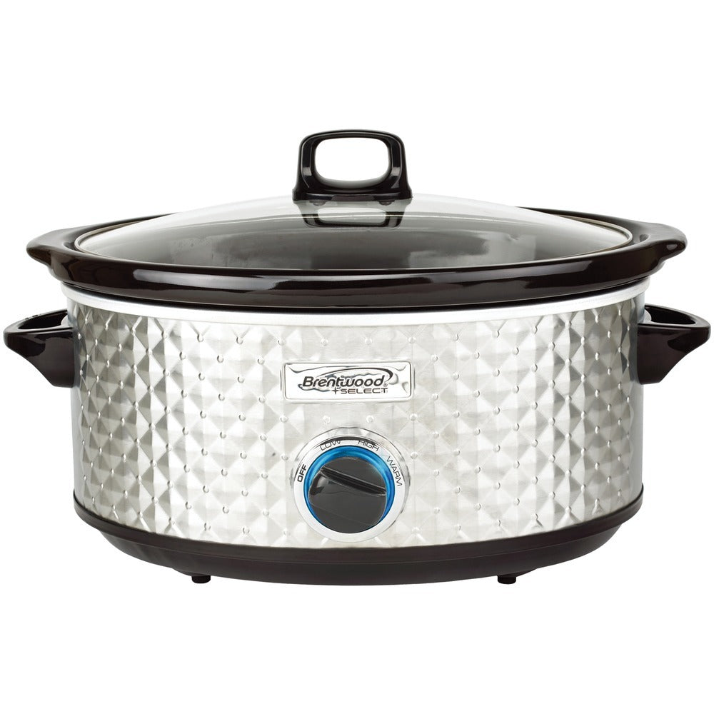 Brentwood Appliances 7-quart Slow Cooker (silver) Btwsc157s