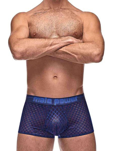 Diamond Mesh Mini Short Navy Large